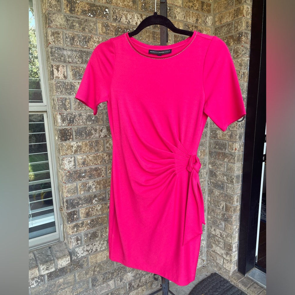 Hot Pink bodycon dress, size XXSP